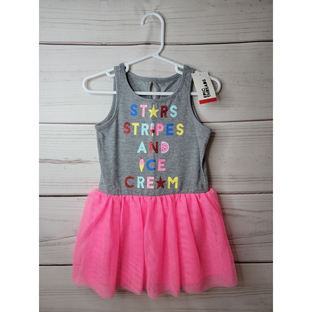 NEW - Epic Threads Ice Cream Dress Girls 2T 4th Dress